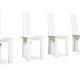 Set of 4 White leather by Pietro Costantini 1970 s lounge chairs