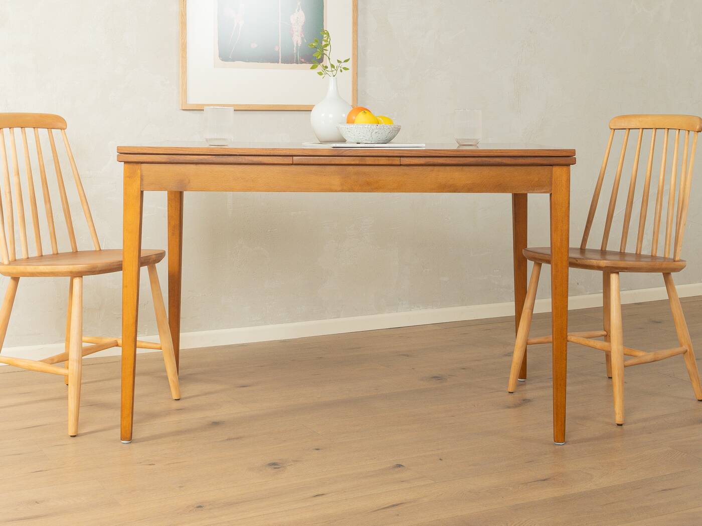 Extendable dining table from the 1960s by Lübke