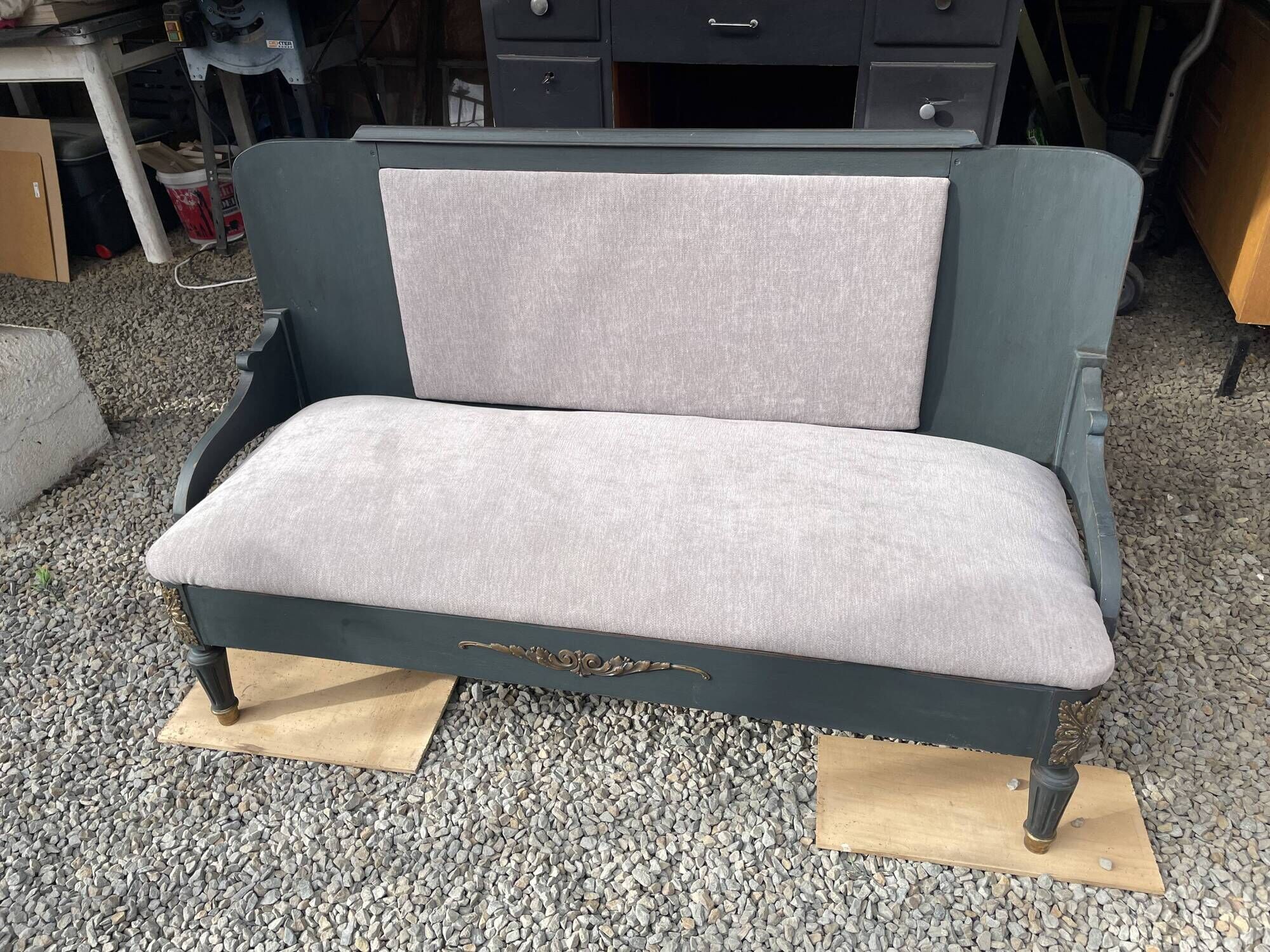 Old hotel bench