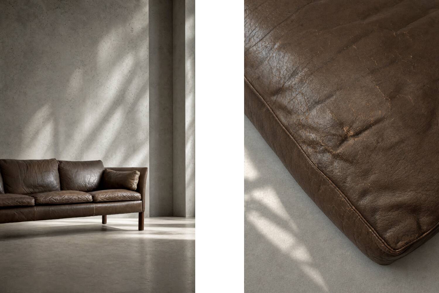 Mid-Century Modern Vintage Leather Cromwell Sofa by Arne Norell, 1960s