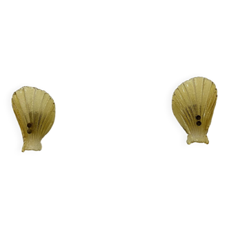 Ensemble de 2 appliques murales Sölken leuchten en verre de Murano, années 1970