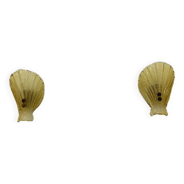 Ensemble de 2 appliques murales Sölken leuchten en verre de Murano, années 1970