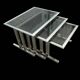 1970 brushed steel nesting tables