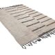 Dirty Gray & Black Hemp Kilim Rug, 161x235Cm