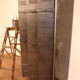 Industrial metal wardrobe 3 doors rounded corners