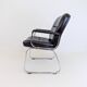 Set of 4 leather office chairs by Grahl