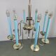 Art Deco Chandelier with Matching Sconces, Czechoslovakia 1930s