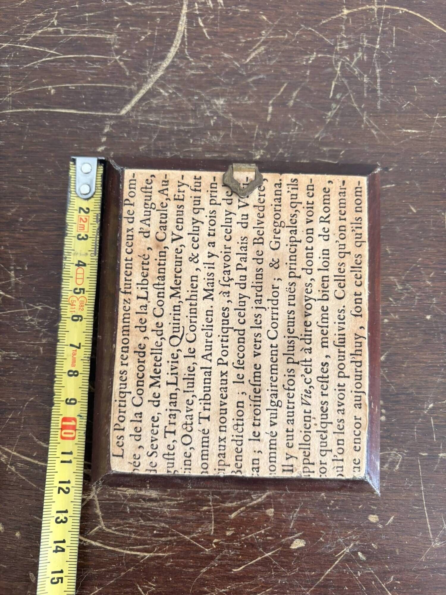 Antique Miniature Napoleon Bonaparte Empire Mahogany Frame Collector's Item