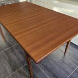 Scandinavian extendable teak table
