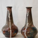 Pair of vase signed Japanese Edmond Lahaye of Vallauris