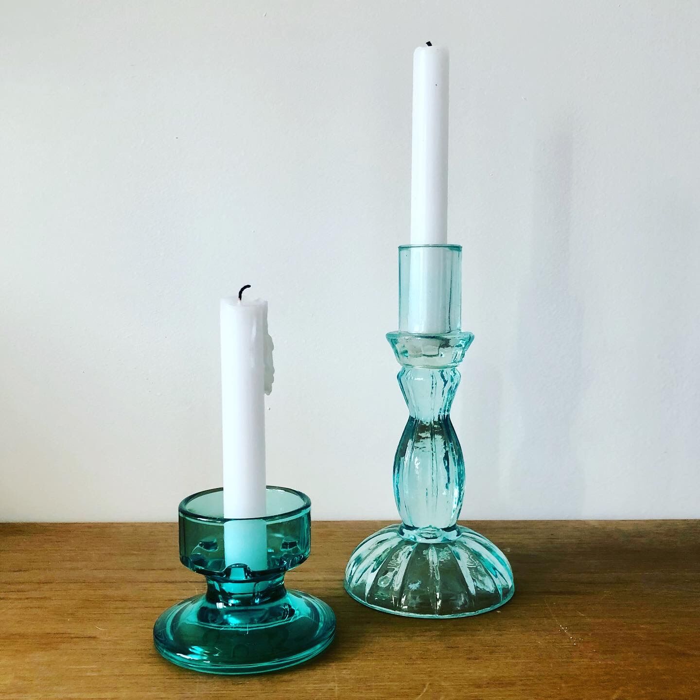 Large blue candlestick