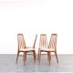 Teak & Wool Eva Dining Chairs by Niels Koefoed for Koefoed Hornslet, 1960s,