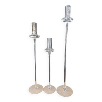 Bougeoirs en verre