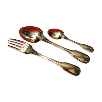 Christofle Vendôme box spoon fork small silver metal spoon