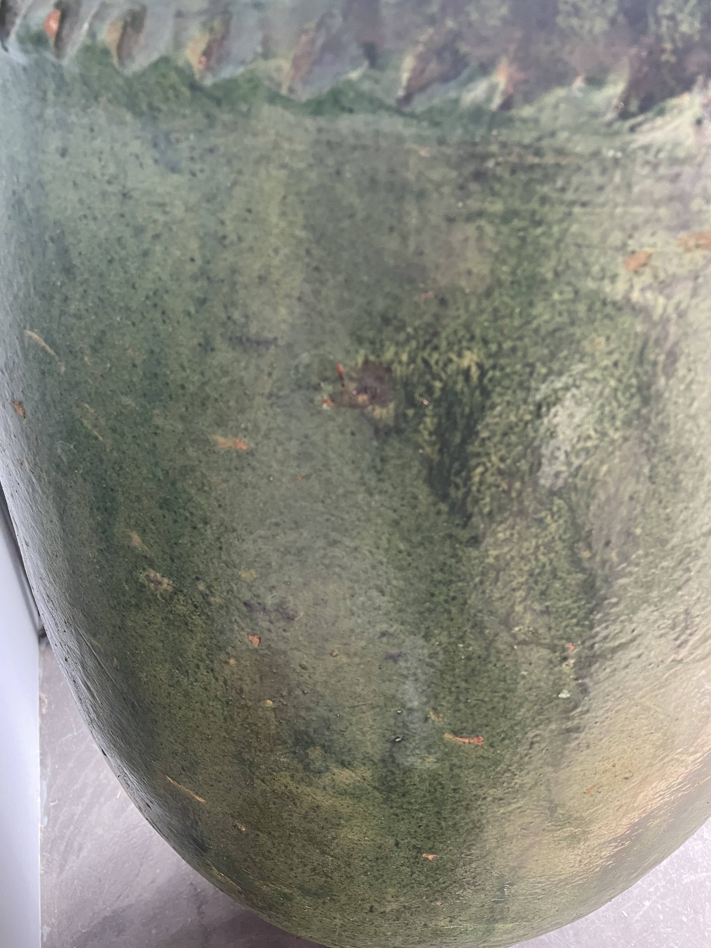 Old drum jar h 90 x r 60 100 liters