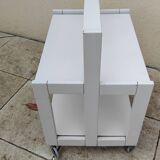 Foldable dessert table TOBIA by CIATTI vintage white lacquer design ITALY