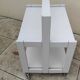 Foldable dessert table TOBIA by CIATTI vintage white lacquer design ITALY