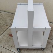 Desserte pliante TOBIA par CIATTI laqué blanc vintage design ITALIE
