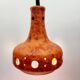 Lampe à suspension Fat Lava en céramique, teinte orange, pot 50