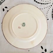 Assiette à dessert en porcelaine décor Minton 216, Sarreguemines