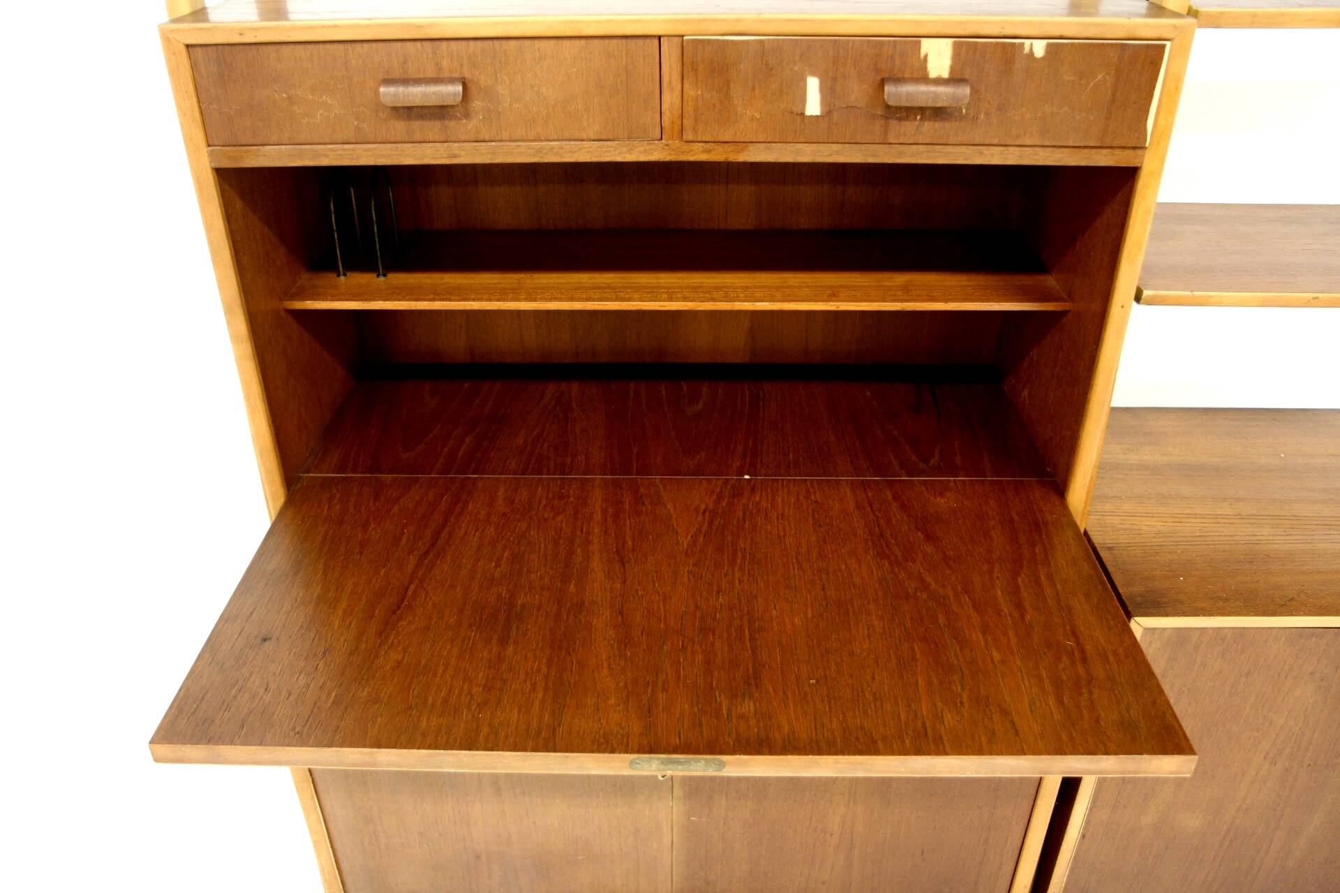 Scandinavian teak secretary, Bräntorps, Sweden, 1960