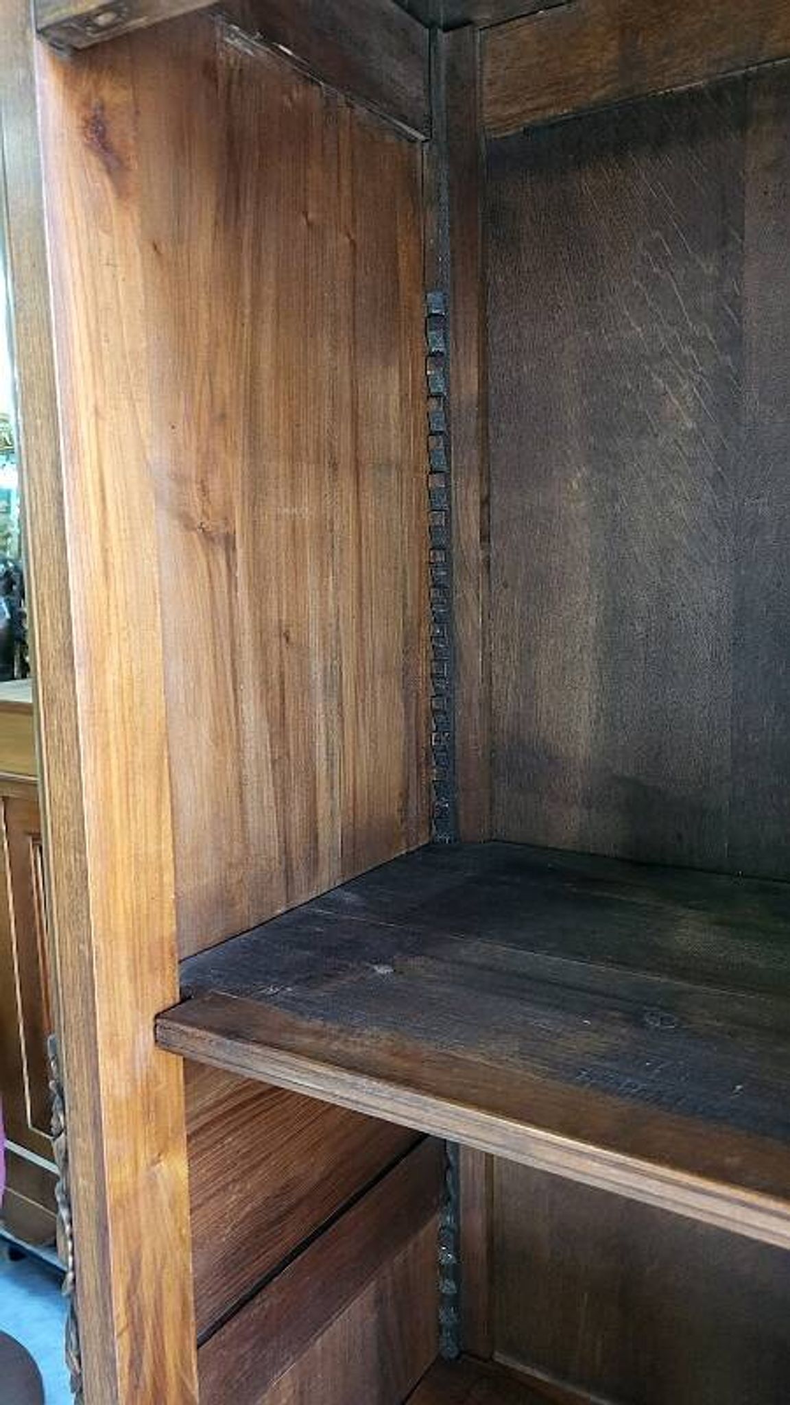 Vitrine style louis xv 1 porte en merisier