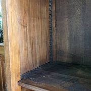 Vitrine style louis xv 1 porte en merisier