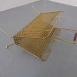French metal magazine rack, 1960s