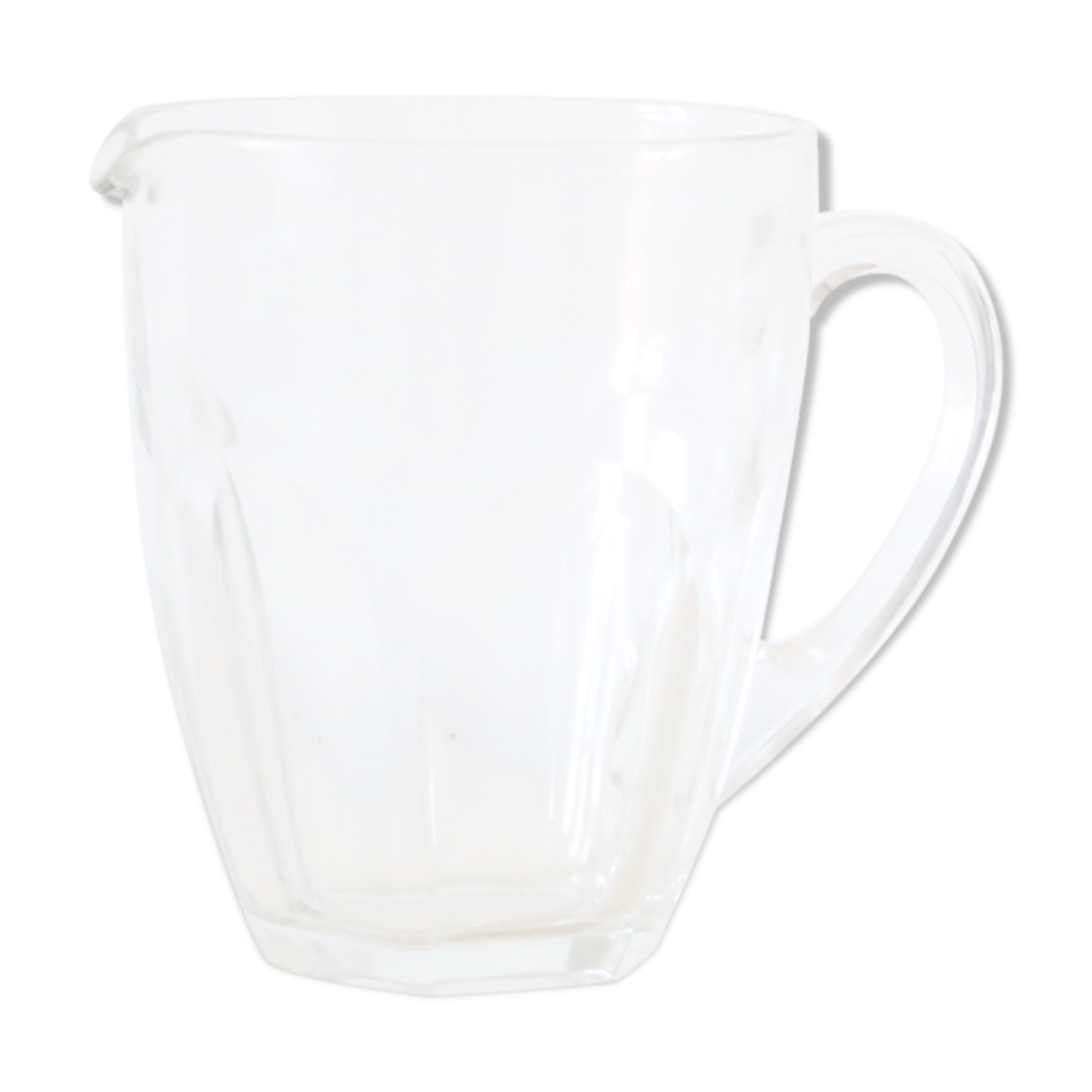 Glass pitcher, bistro, vintage