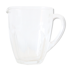 Pichet en verre, bistrot, vintage