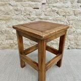 Solid wood stool