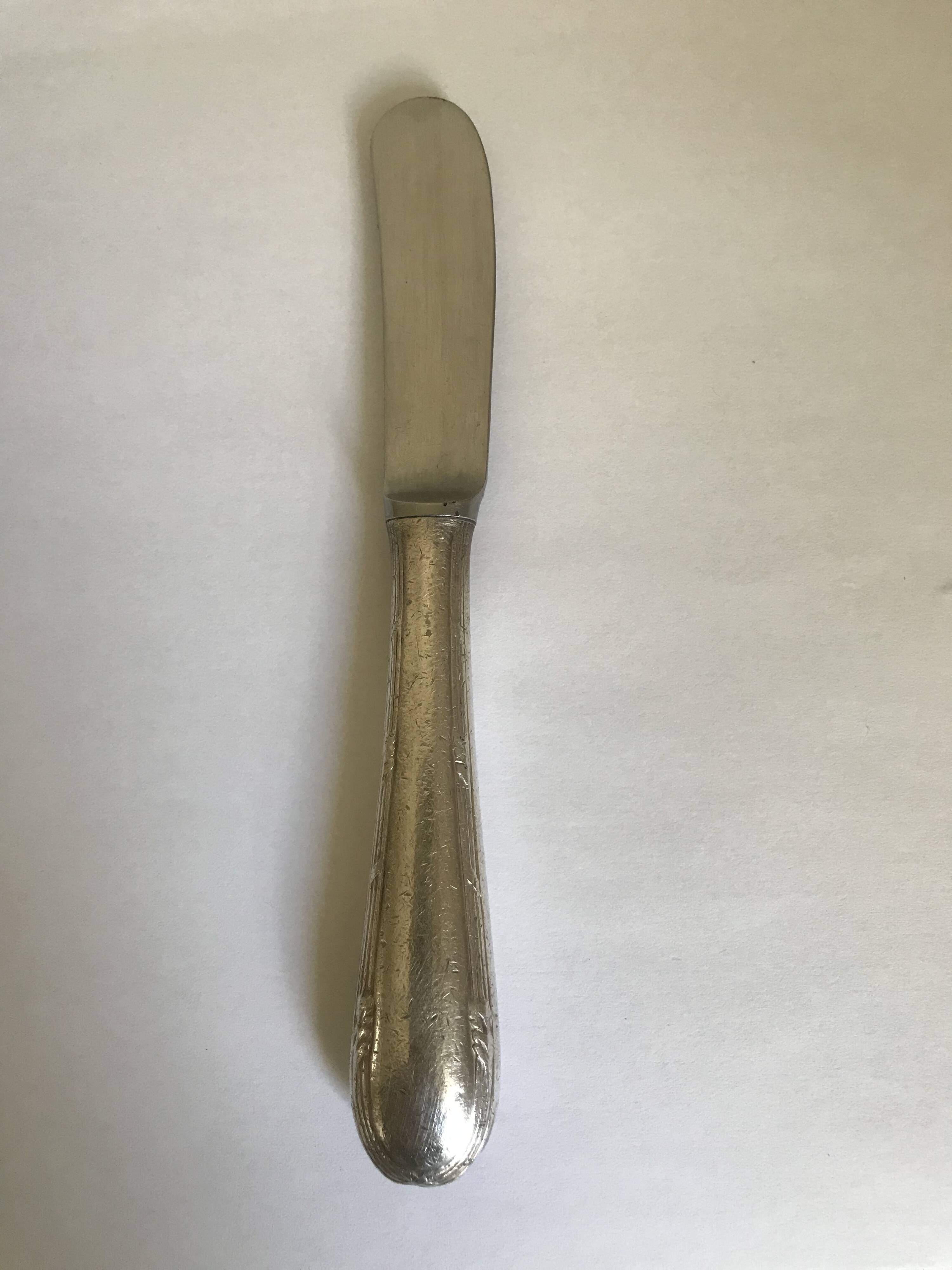 Silver butter knife