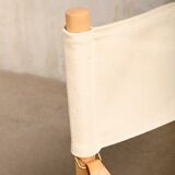 Mogens Koch MK16 Folding Chair in Beech Wood and Canvas for Rud Rasmussen, DK