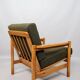 Scandinavian armchair green olive mid century modern design 1960
