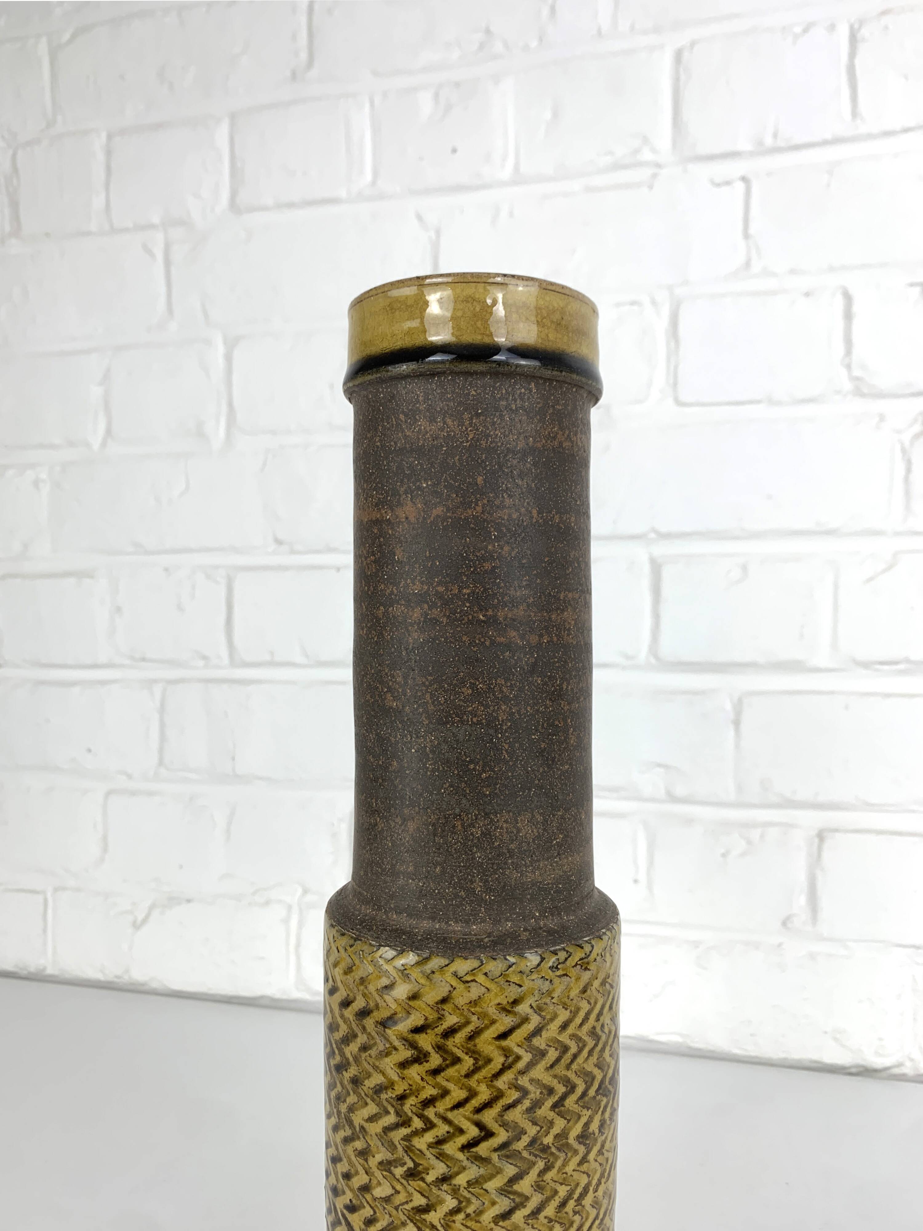 Vase sculptural en grès, Nils Kähler pour Kähler, Danemark, 1960