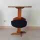 Vintage folk art magazine rack side table