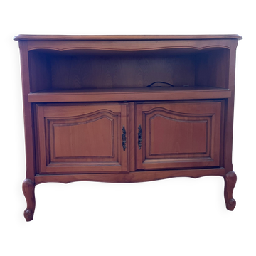 Solid cherry wood TV cabinet