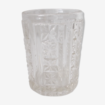 Moulded glass vase