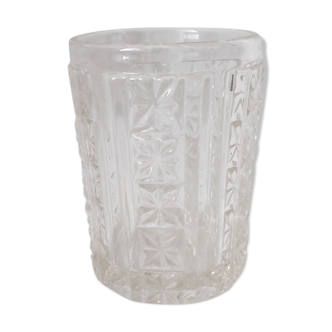 Moulded glass vase