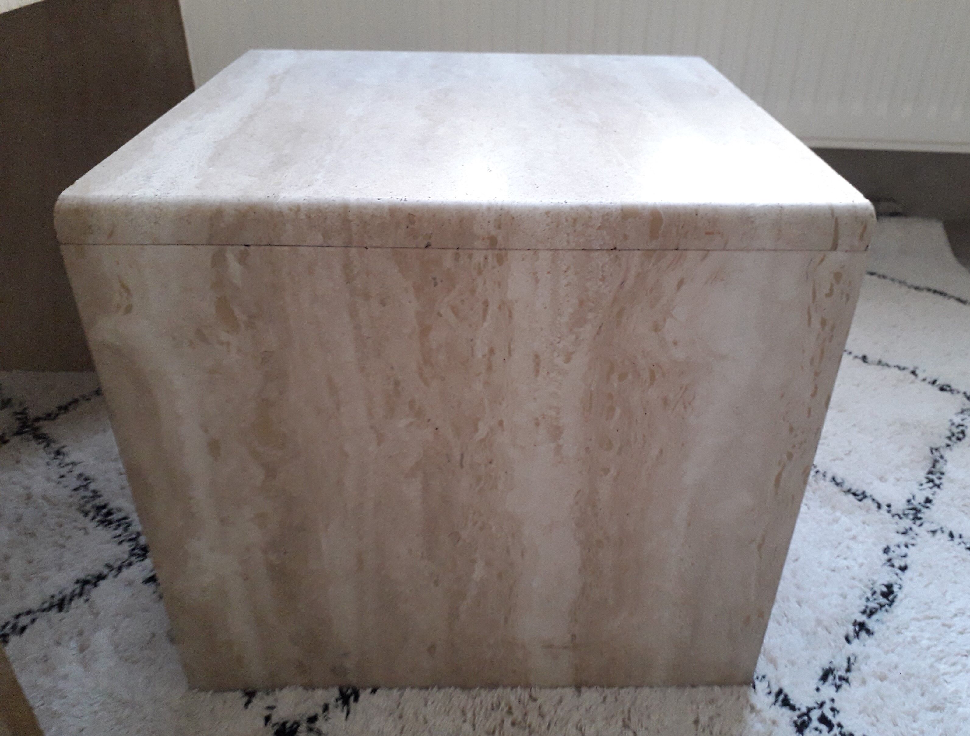 Travertine pull out tables