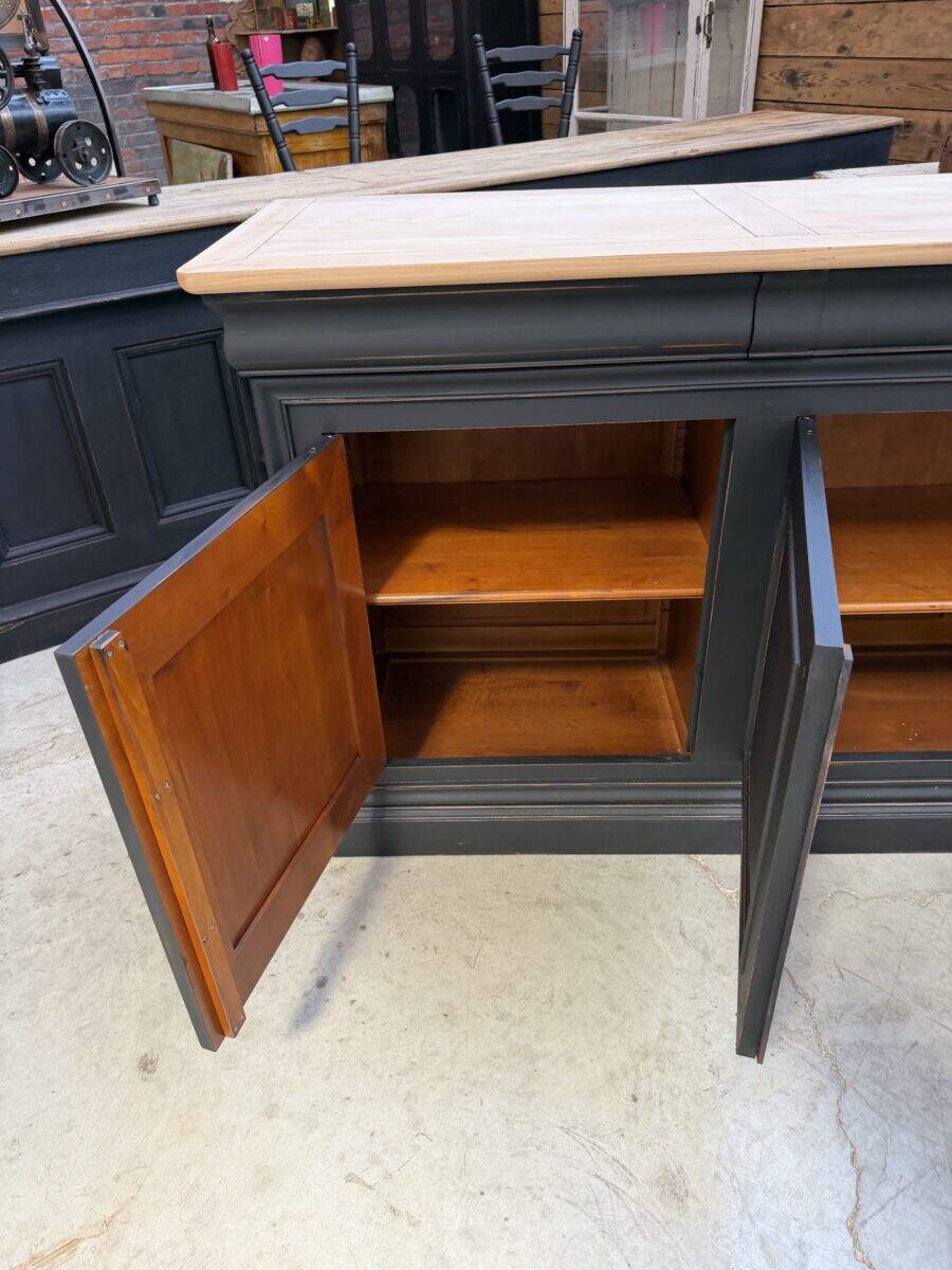 Enfilade 4 portes en merisier