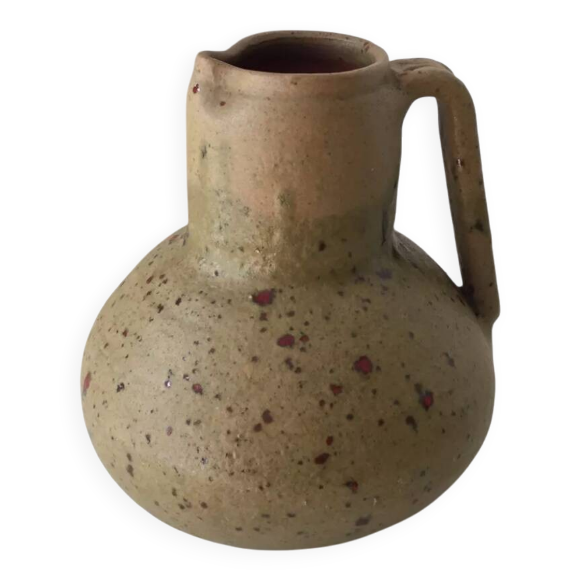 Orezza Corsica terracotta stoneware pitcher jug 1960