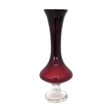 Red vintage vase