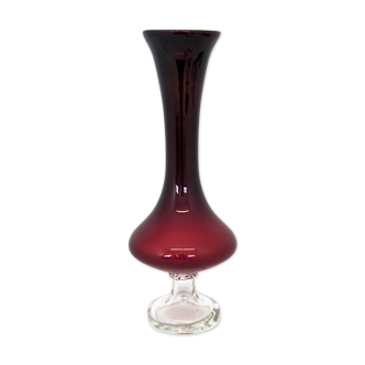 Red vintage vase