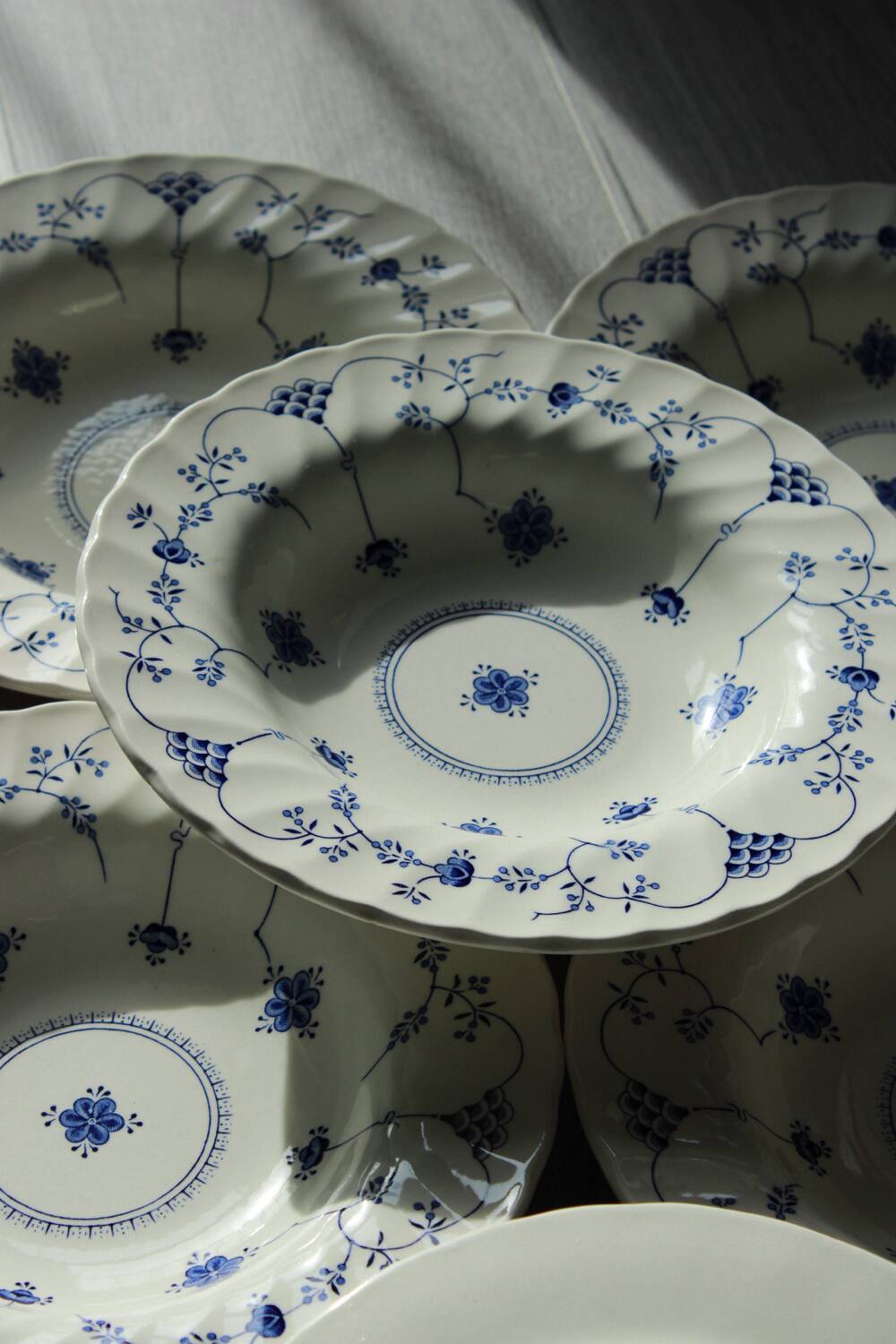 Set of 6 Myott Finlandia deep plates – English porcelain