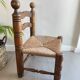 Chaise paille / bois dlg de Clarles Dudouyt