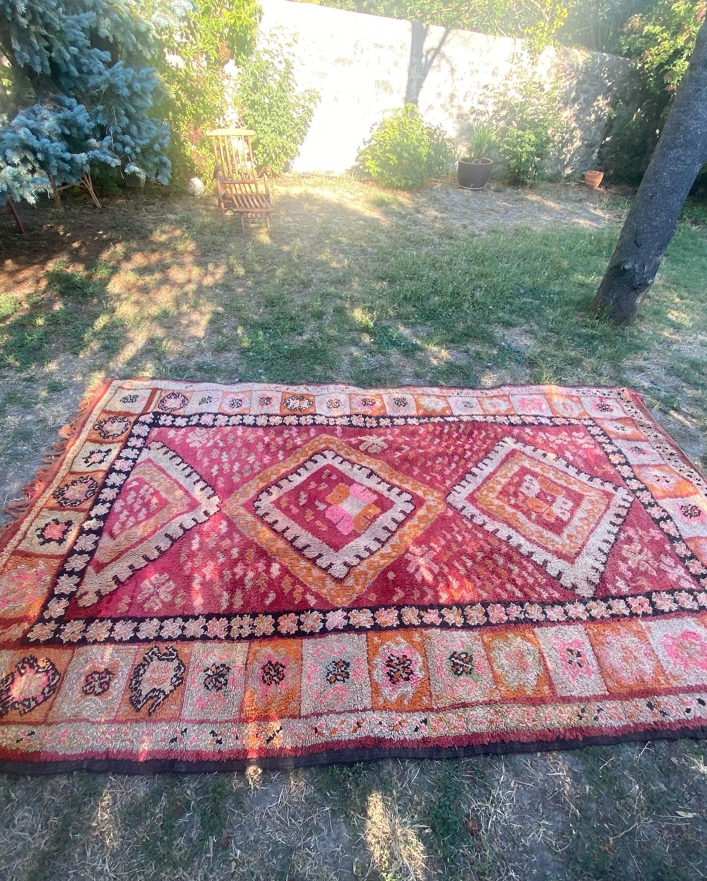 Vintage Berber wool carpets