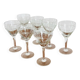 7 chiseled water glasses from the 20s/30s