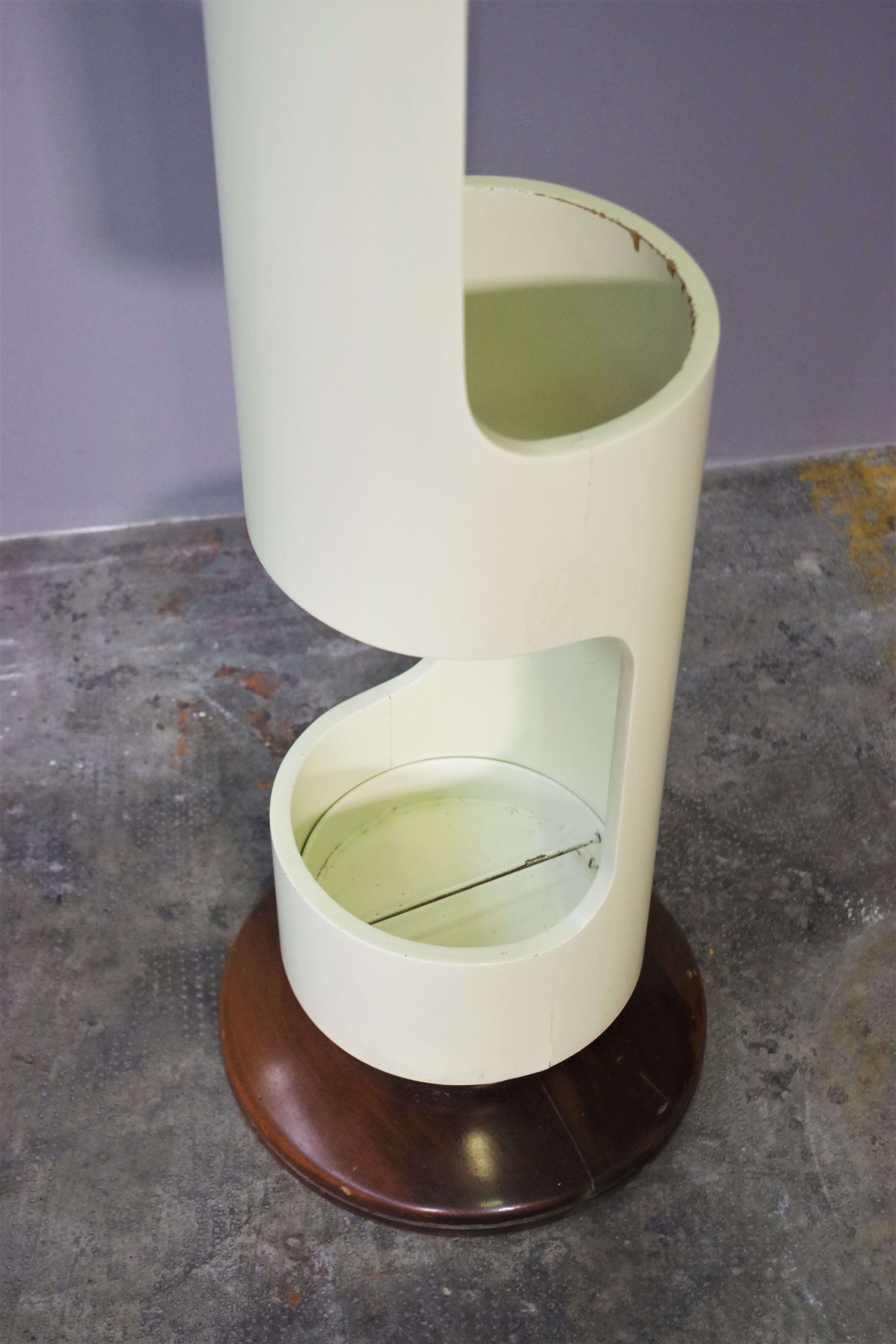 Column coat rack with umbrella stand 60s