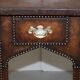 Antique Leather Studded Console Table in Gothic Pugin Style Restored